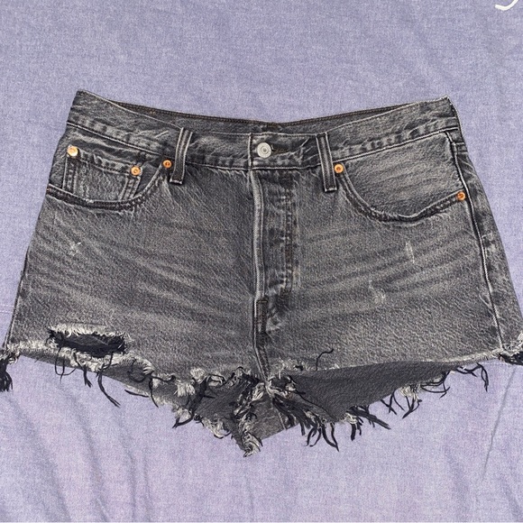 Bundle Lot Of 2 Womens Jeans black Shorts Levis, Klique 29 L - Picture 5 of 11